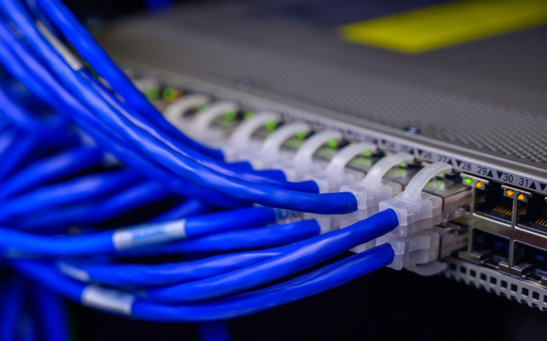 cables connected to ethernet ports